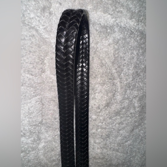 Coach Women’s Braid Black Belt-Preloved size 30 inches/75cm - Picture 5 of 7